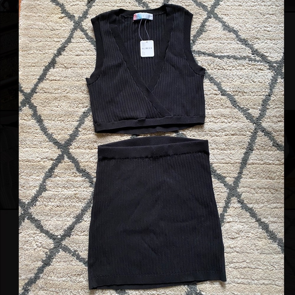 Free People Black Callie Set Size XS